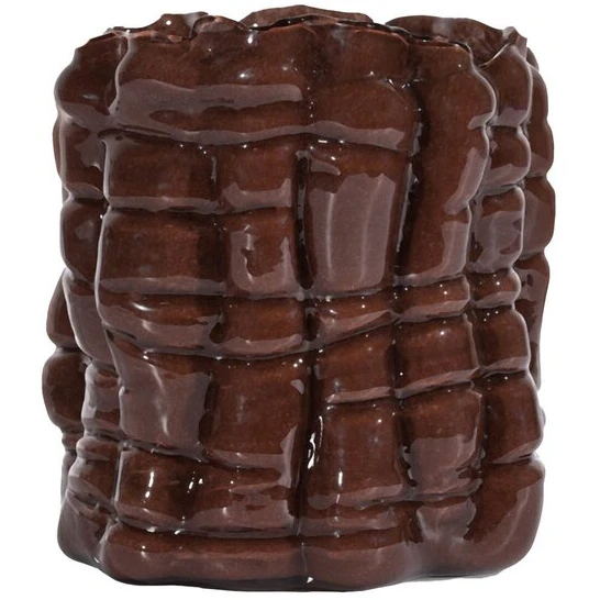 Byon Laranne Lysestage 16 Cm - Lysestager Mundbl&aelig;st Glas Brun - 5280608104