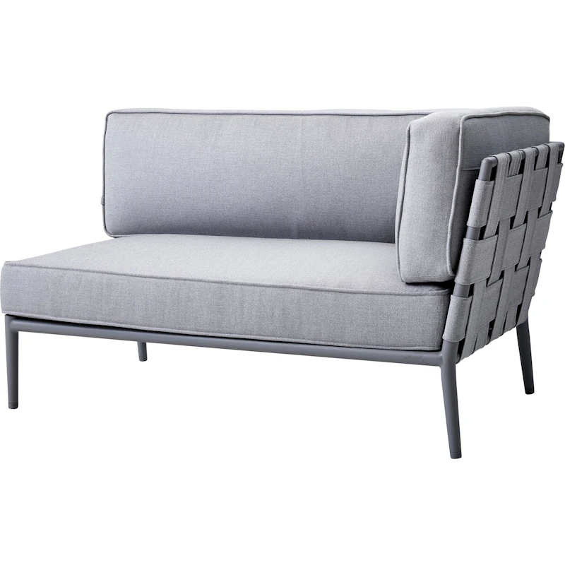 Conic 2-pers Sofa Højre Modul Light Grey, AirTouch