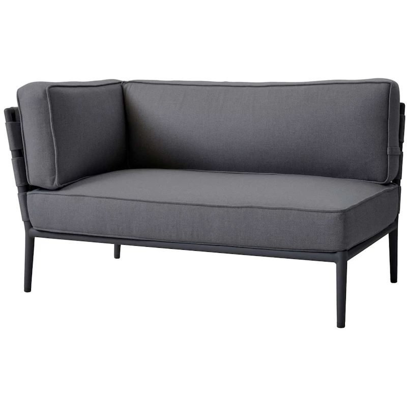 Conic 2 pers. Sofa Venstre Modul Grey, AirTouch