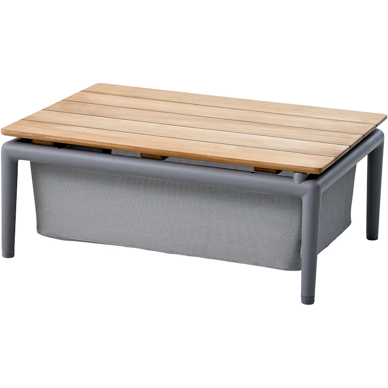 Conic Box Bord 74x52 Light Grey, TexTeak Bordplade