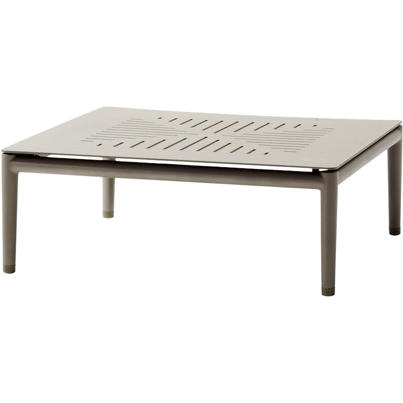 Conic Sofabord 75x75 cm Taupe, Aluminum