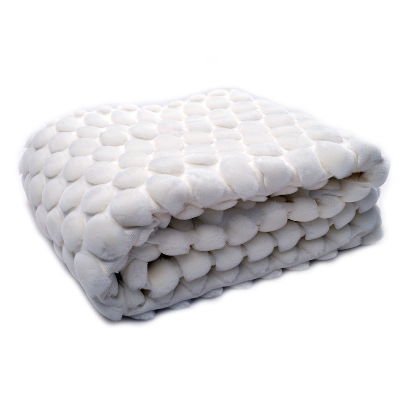 Egg Plaid 130x170 cm, Hvid