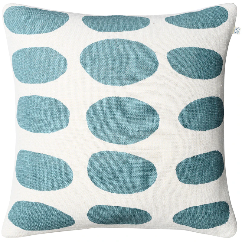 Asim Pudebetræk 50x50 cm, Offwhite / Heaven Blue