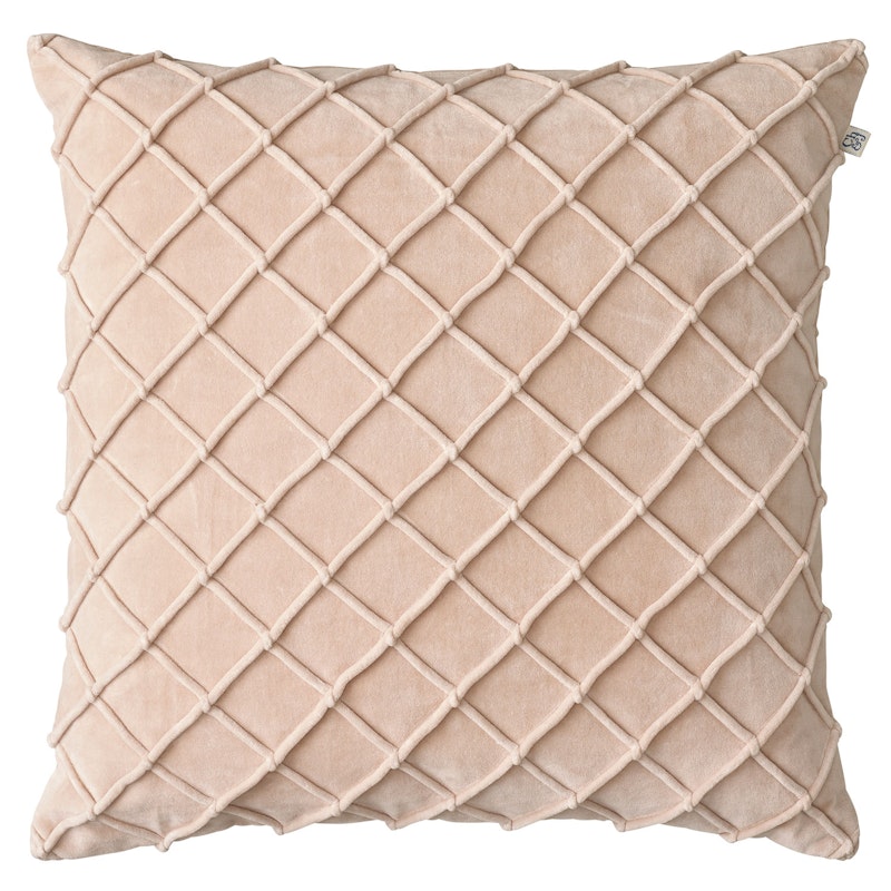 Deva Velvet Pudebetræk 50x50cm, Beige