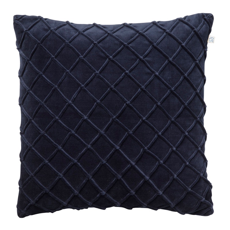 Deva Velvet Pudebetræk 50x50cm, Navy