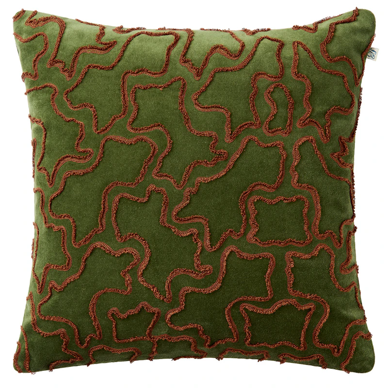 Ganga Pudebetræk, Terrakotta / Cactus Green