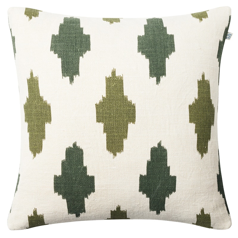 Ikat Agra Pudebetræk 50x50 cm, Grønt/Cactus Green