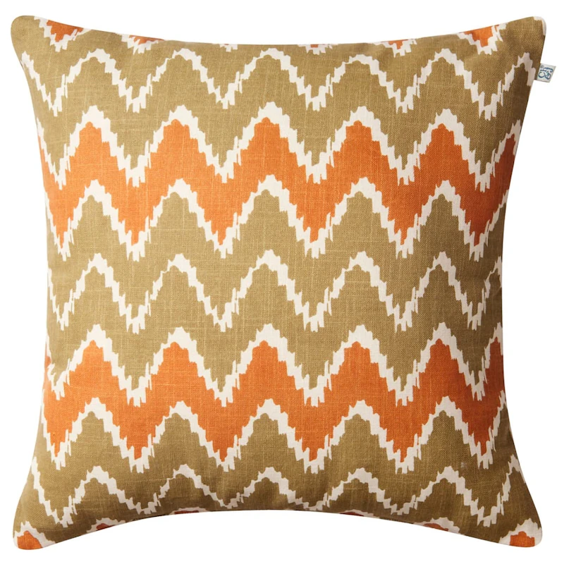 Ikat Bangalore Pude 50x50 cm, Beige/Apricot Orange
