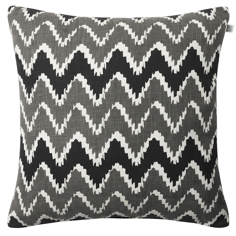 Ikat Bangalore Udendørspude 50x50 cm, Grey/Black