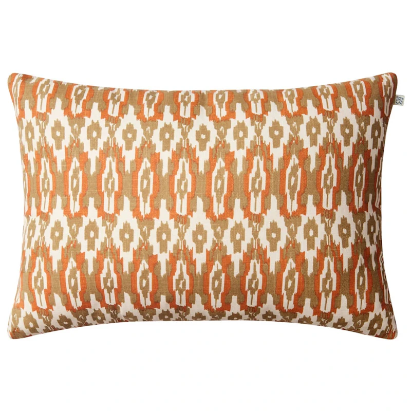 Ikat Delhi Pude 40x60 cm, Beige/Apricot Orange