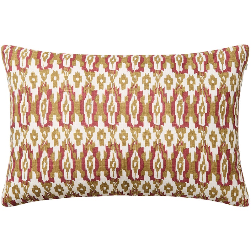 Ikat Delhi Pude Udendørs 40x60 cm, Beige / Mineral Red