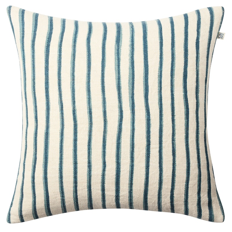 Jaipur Stripe Pudebetræk 50x50 cm, Heaven Blue/Palace Blue