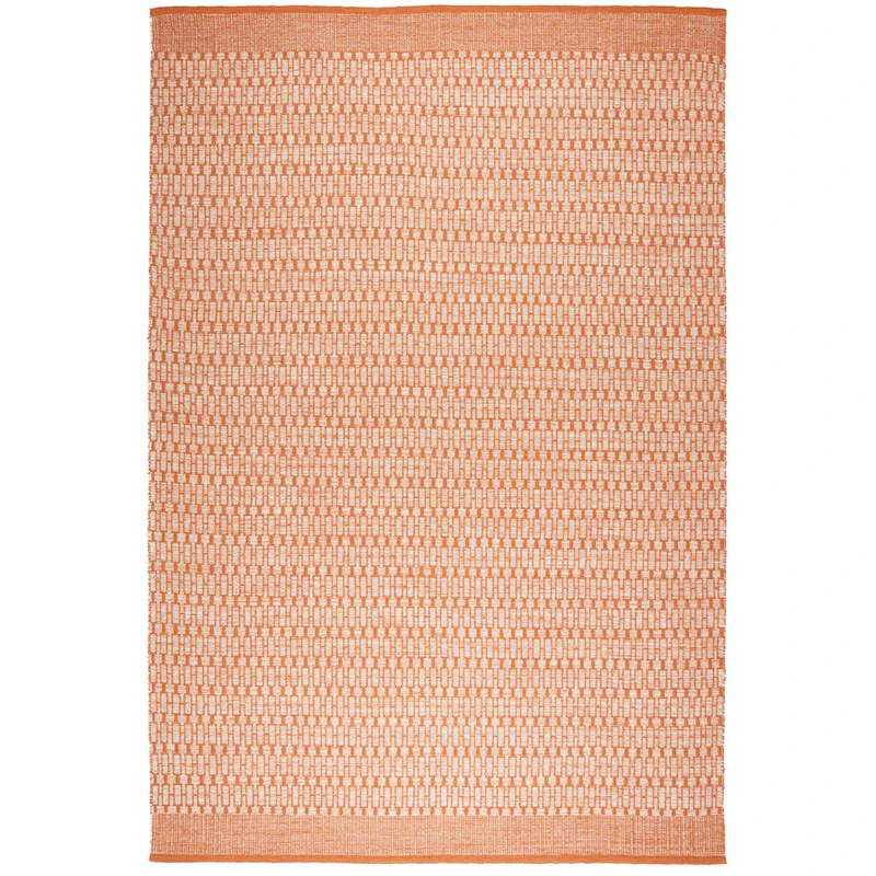 Mahi Uldgulvtæppe Offwhite / Orange, 170x240 cm