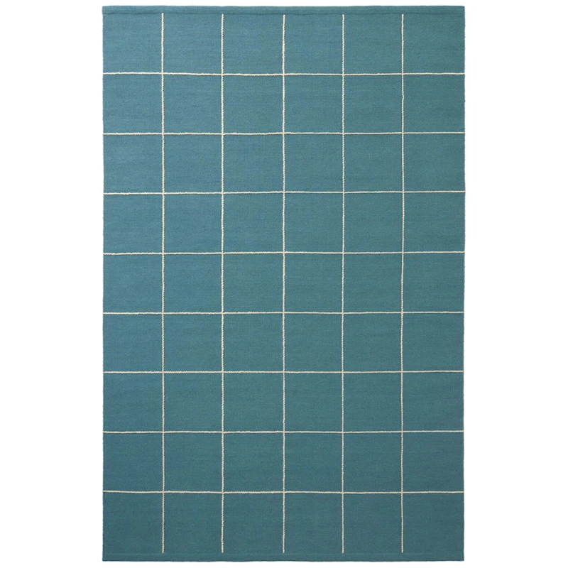Milan Tæppe 180x270 cm, Blåt / Offwhite
