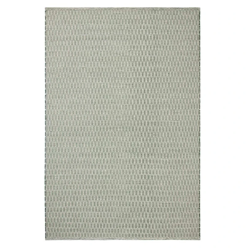 Mohini Uldgulvtæppe 170x240 cm, Grønt