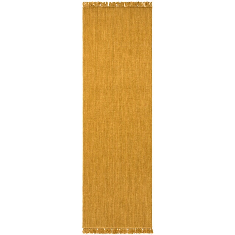 Nanda Uldgulvtæppe 80x250 cm, Masala Yellow