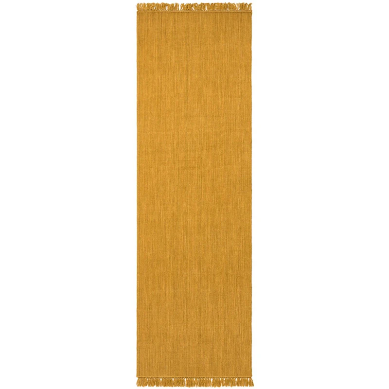 Nanda Uldgulvtæppe 80x250 cm, Masala Yellow