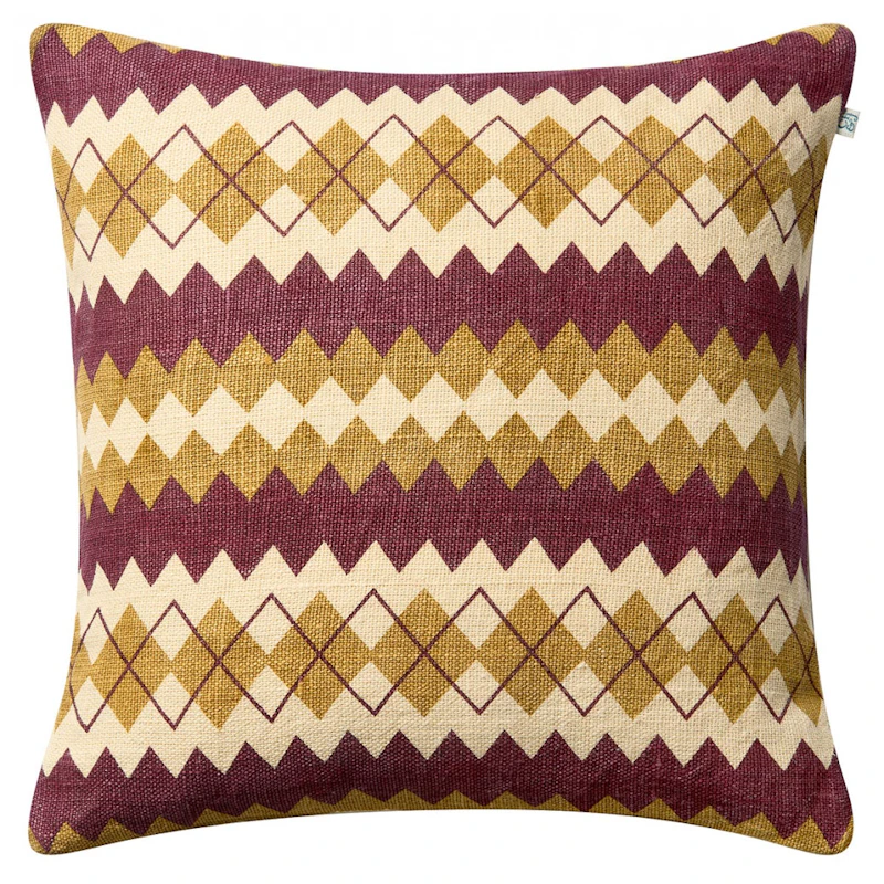 Nisha Pudebetræk 50x50 cm, Masala Yellow / Ruby