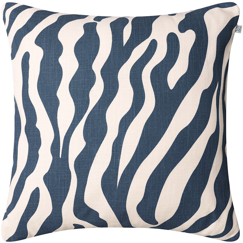 Zebra Pude 50x50 cm Udendørs, Blå / Offwhite