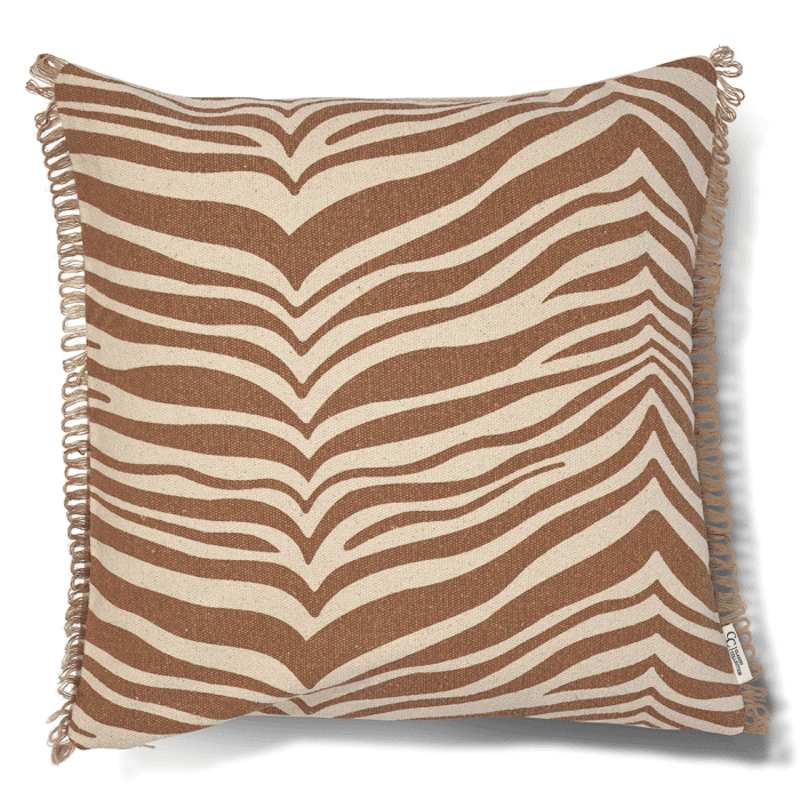 Zebra Pude 50x50 cm, Glazed Ginger