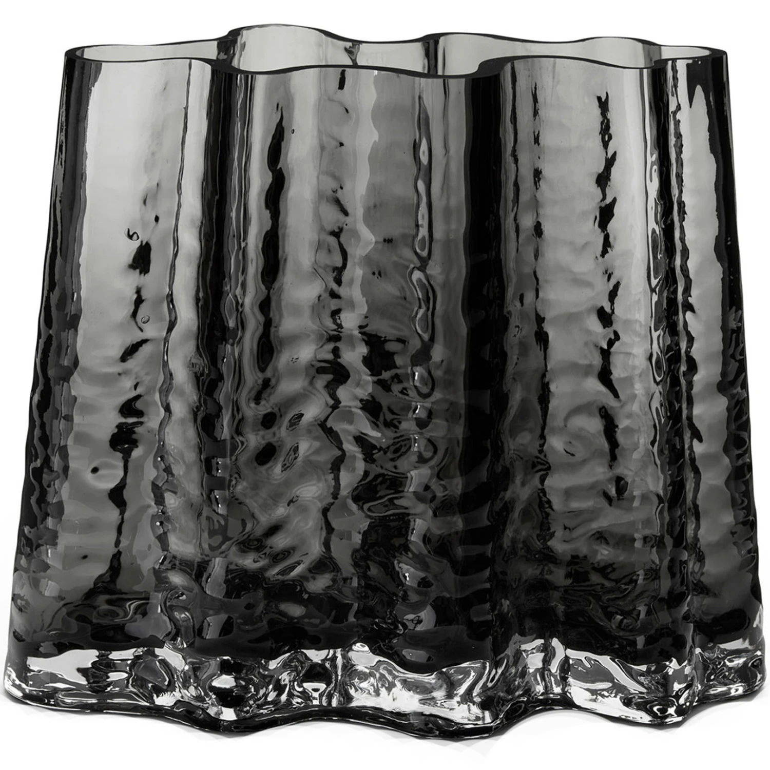 Cooee Design Gry Wide Vase H19 Cm R&oslash;g - Vaser Mundbl&aelig;st Glas Smoke - TH-05-02-SM