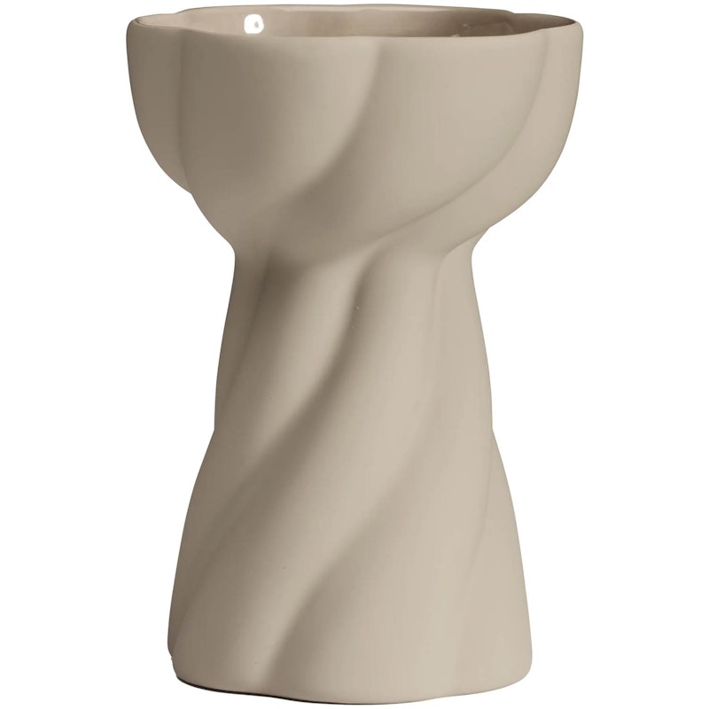 Twist Bulb Vase 12,8 cm, Sand