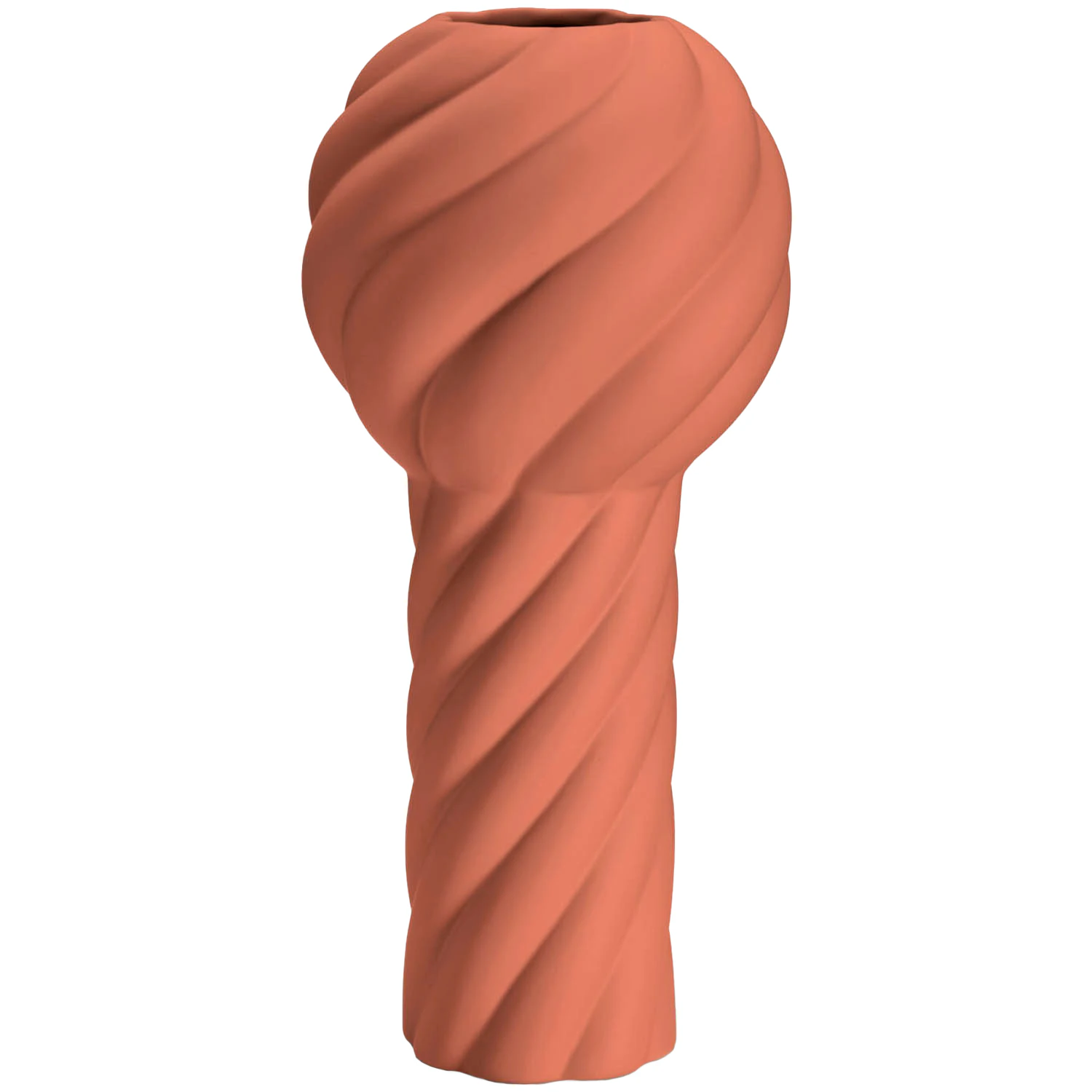 Cooee Design Twist Pillar Vase 34 Cm - Vaser Keramik R&oslash;d - TH-06-01-BR