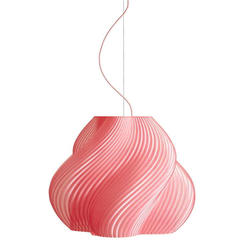 Soft Serve Pendel Mega, Messing / Peach Sorbet