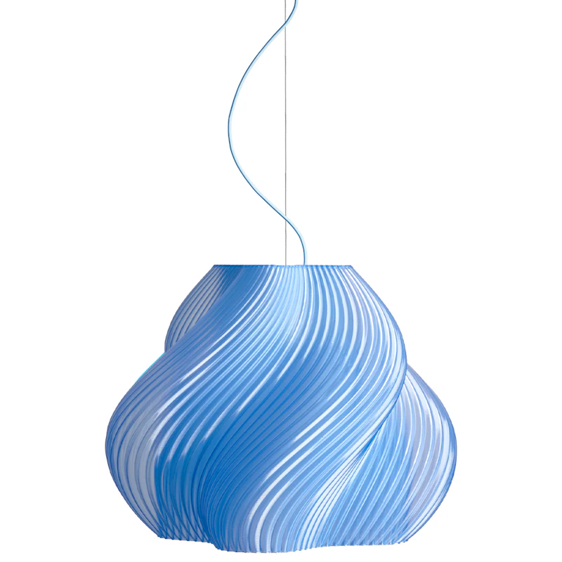 Soft Serve Pendel Mega, Messing / Blueberry Sorbet