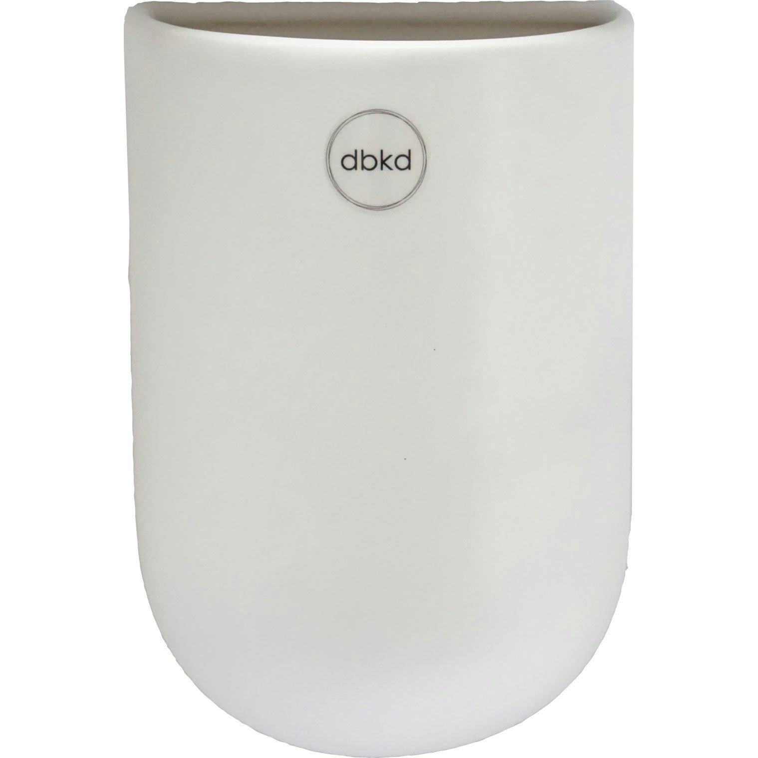 Dbkd Cut Wall Pot Medium White V&aelig;gkrukke M - Krukker Keramik Hvid - 20180603w