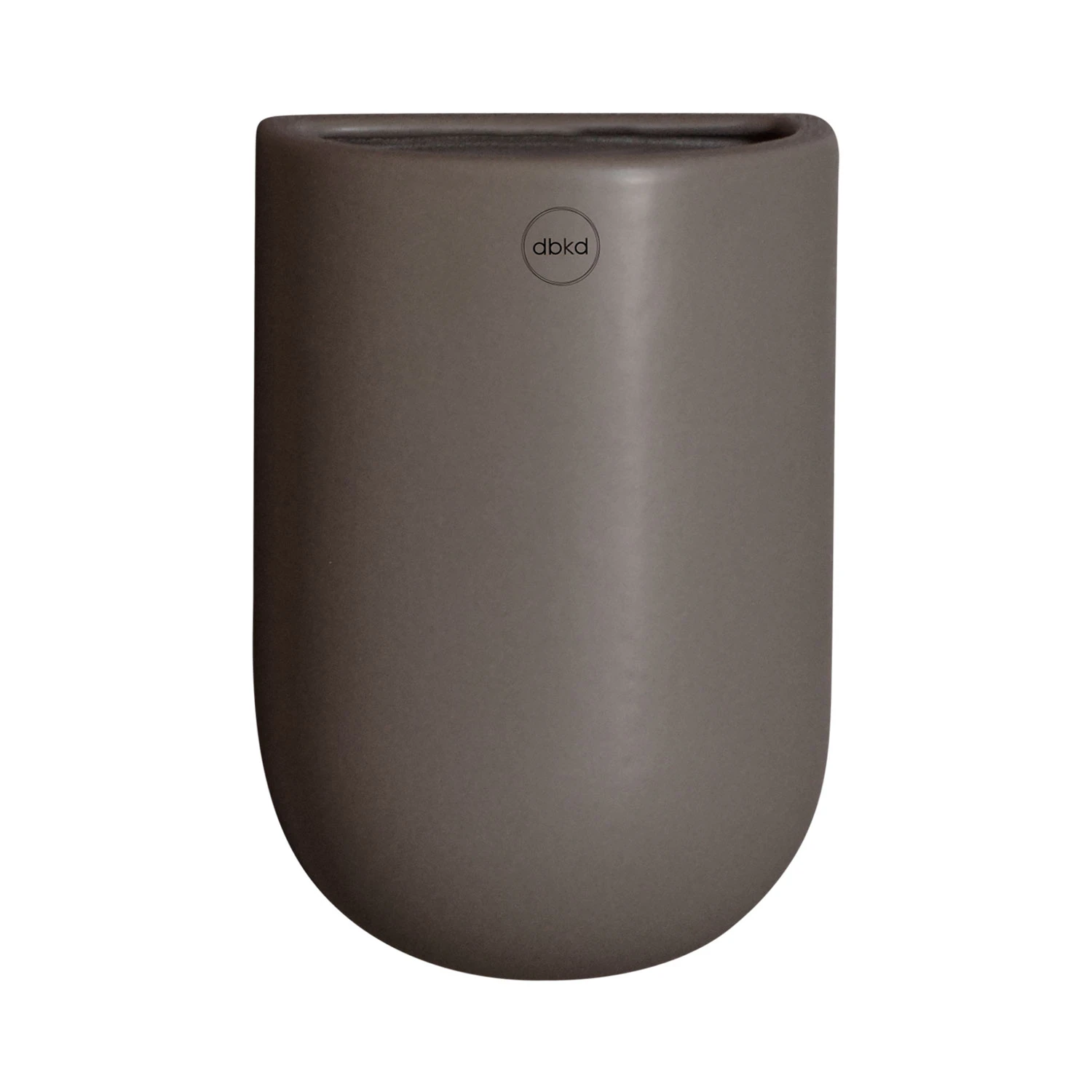 Dbkd Cut Wall Pot Medium White V&aelig;gkrukke M - Krukker Keramik Dust - 20180603d