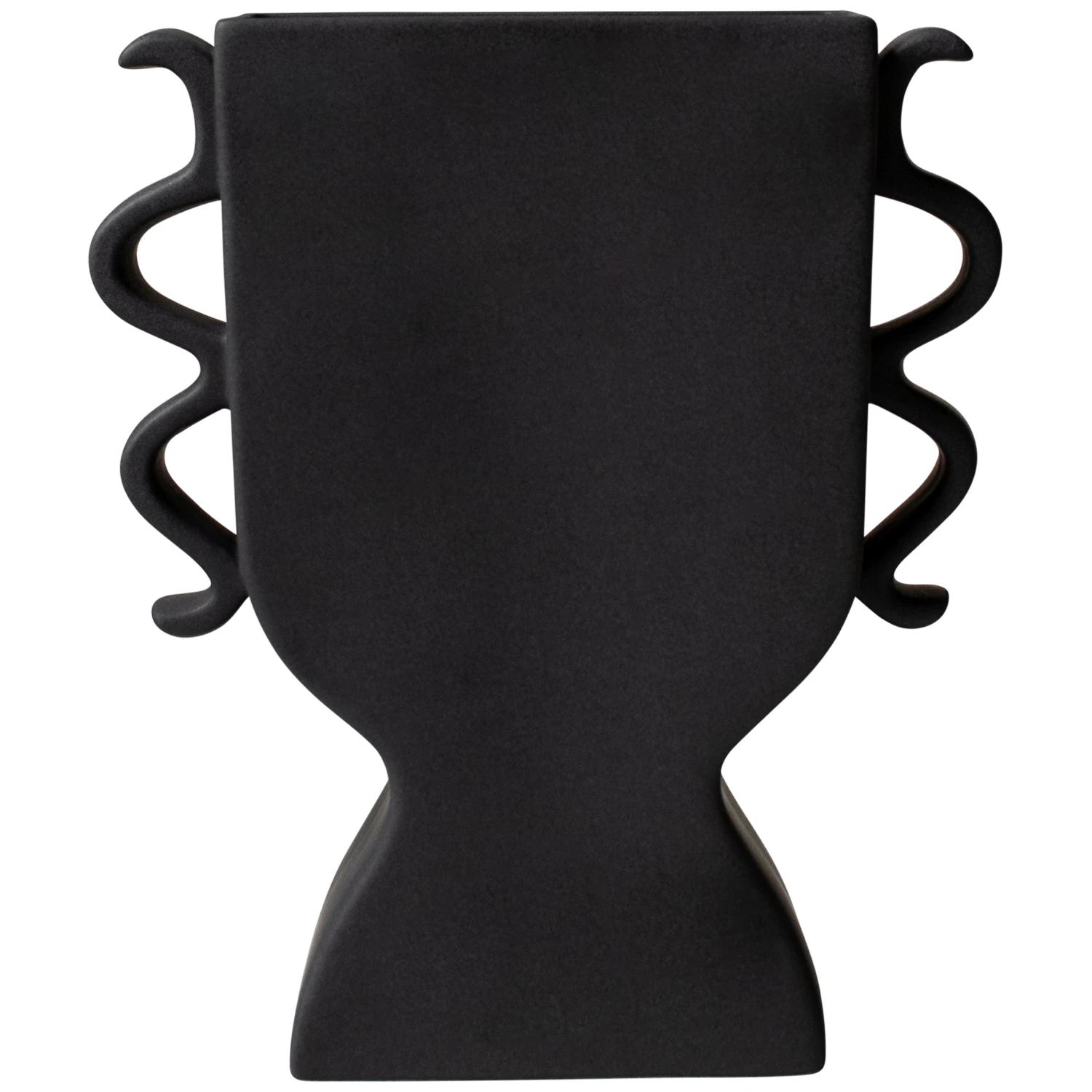 Dbkd Flat Vase Medium - Vaser Keramik Sort - 20251202BL