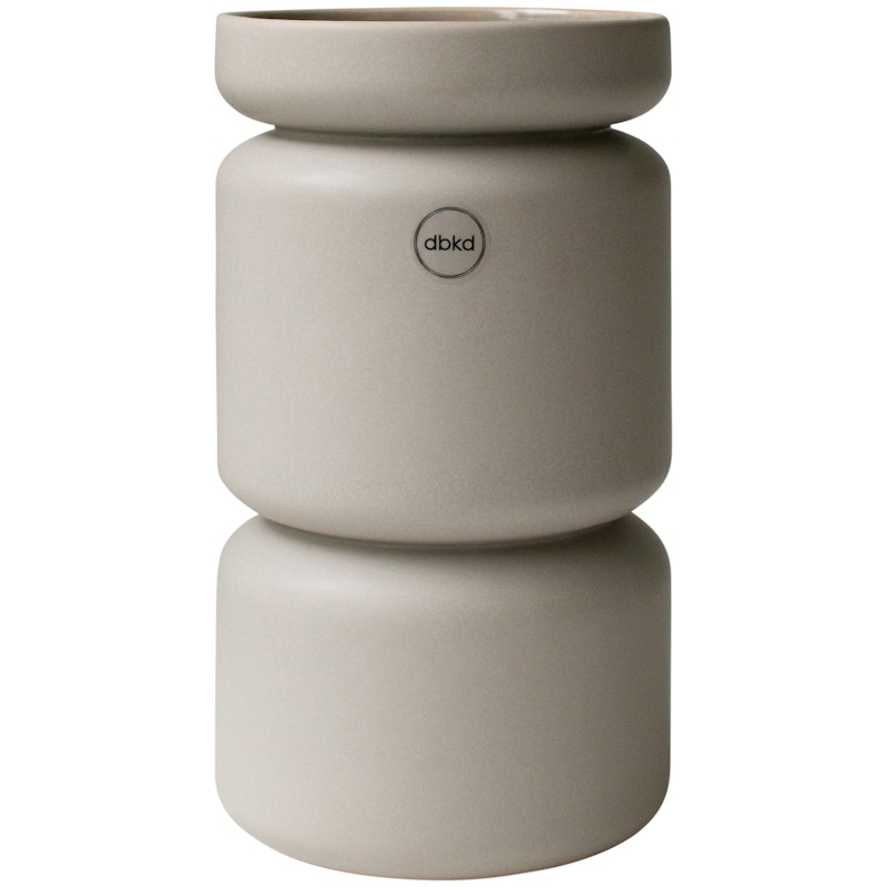 Neck Vase Stor, Muldvarpefarvet