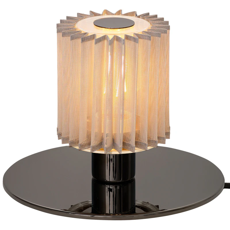 In the Sun 220 Bordlampe, Sort / Sølvagtig Mesh