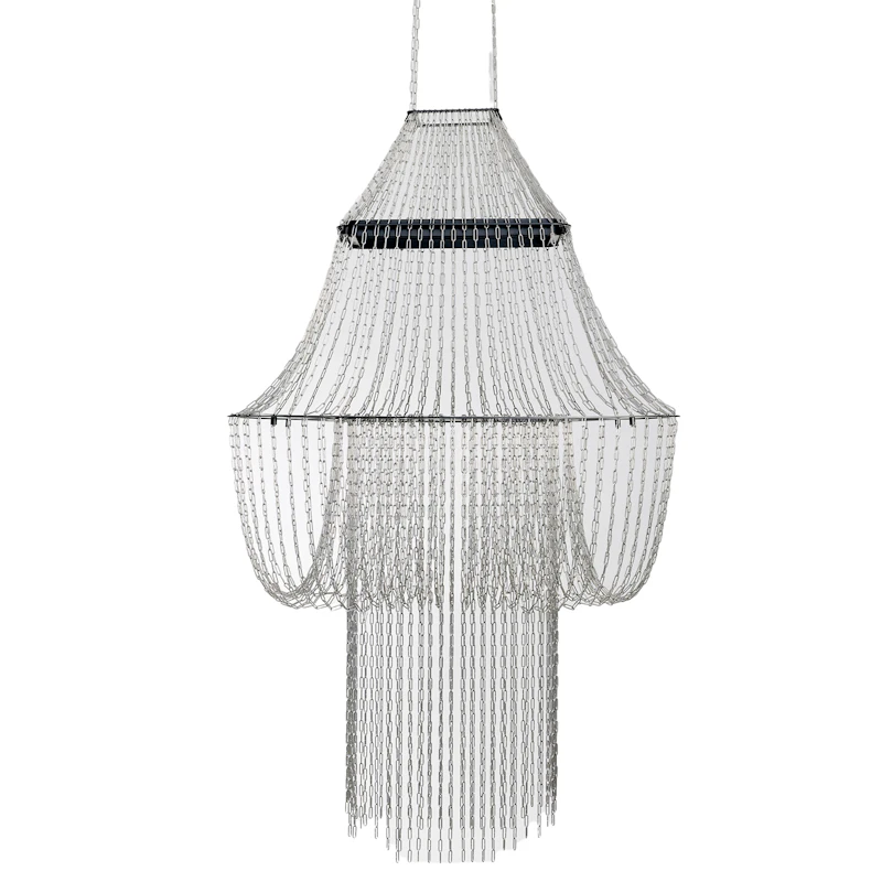 La Lampe C Lysekrone, Rustfrit Stål