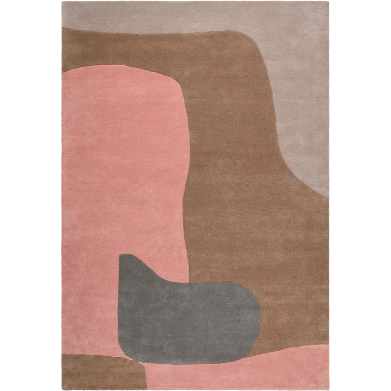 Abstract Uldgulvtæppe 180x270 cm, Dusty