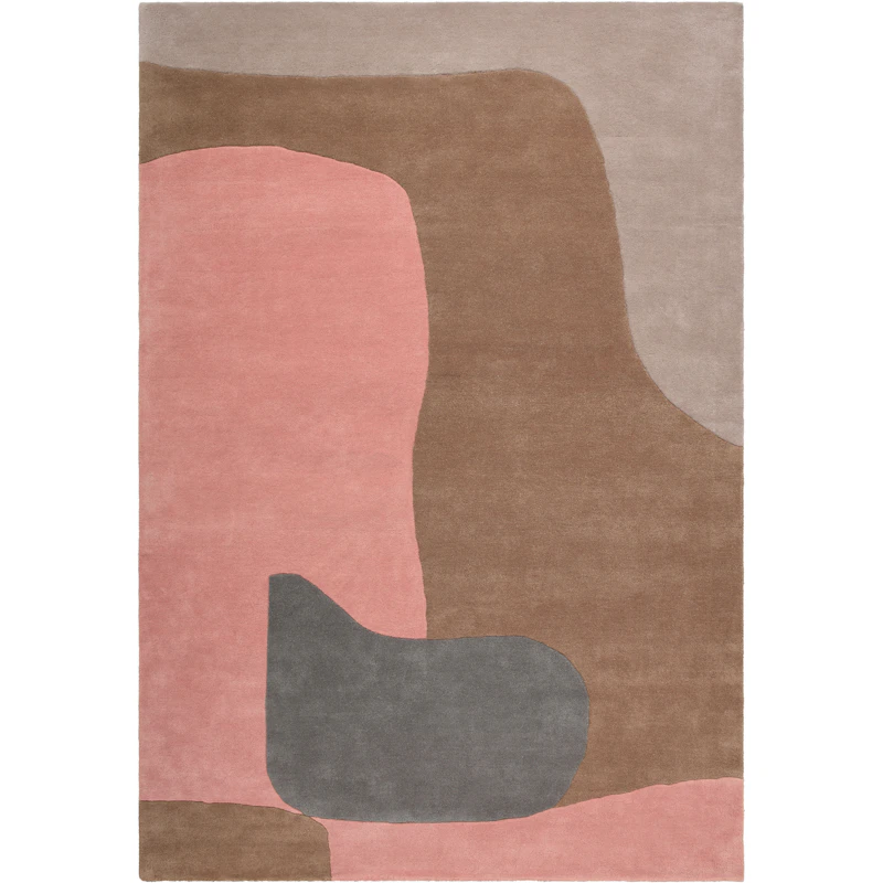 Abstract Uldgulvtæppe 250x350 cm, Dusty