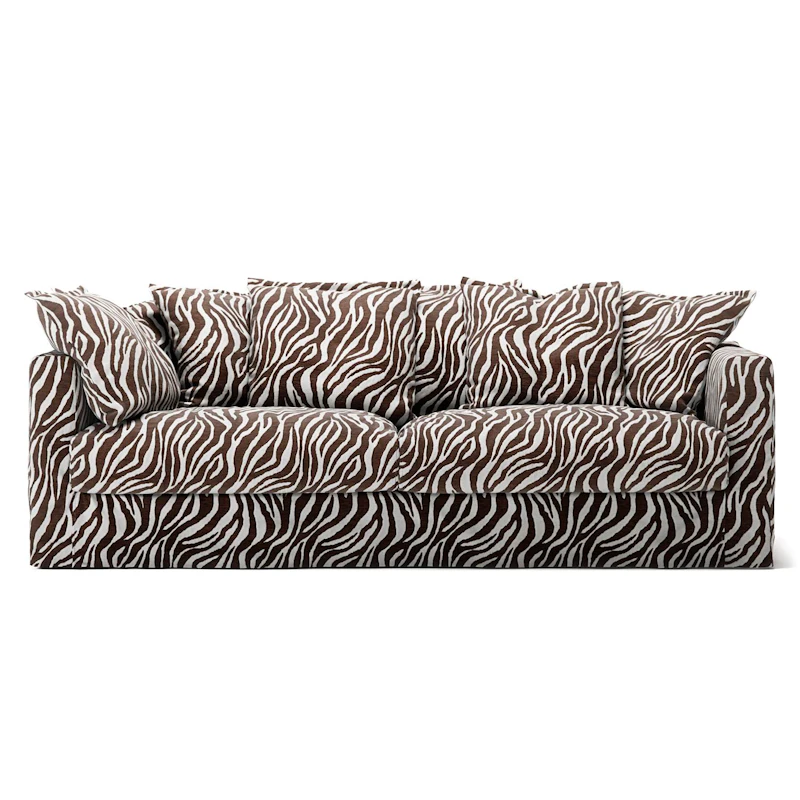 Betræk Til Le Grand Air 3-personers Sofa Chenille, Zebra