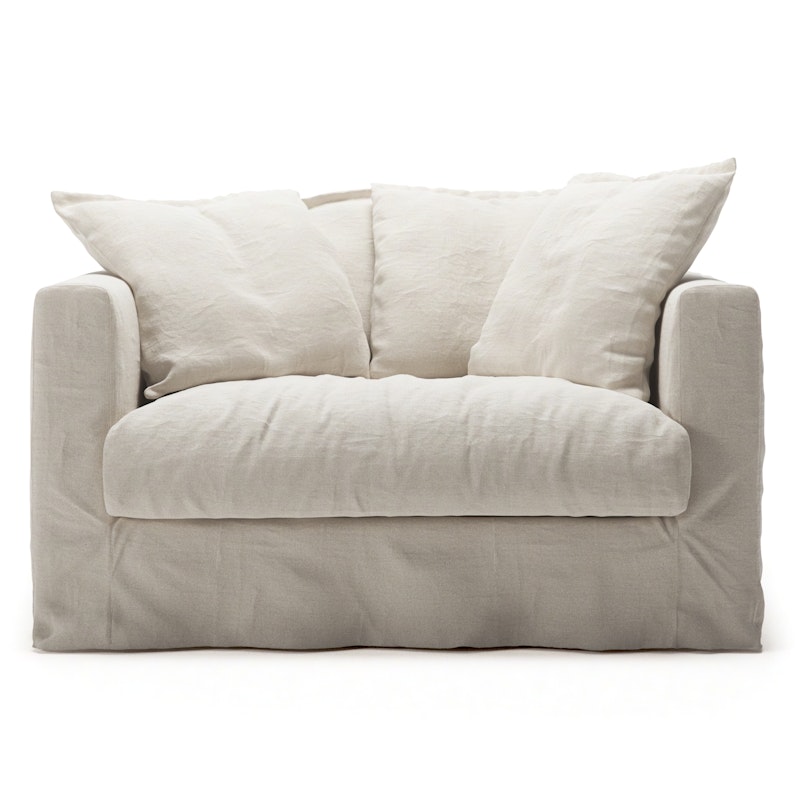 Betræk Til Le Grand Air Love Seat Hør, Creamy White