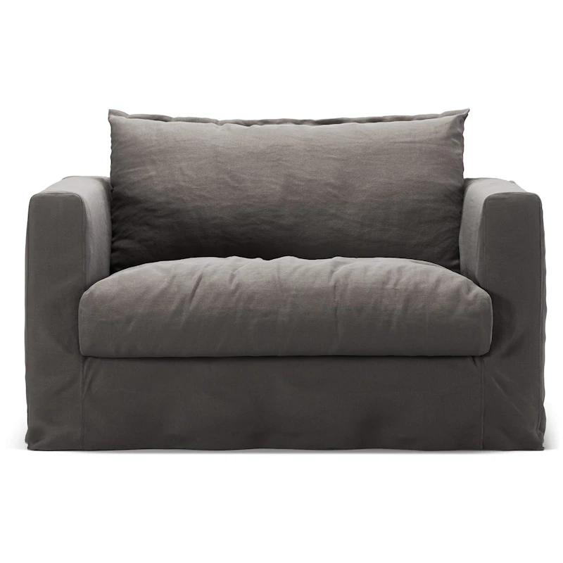 Betræk Til Le Grand Air Nou Love Seat Hør, Smokey Granite