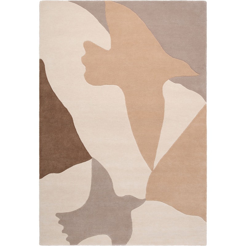 Bird Uldgulvtæppe 300x400 cm, Beige
