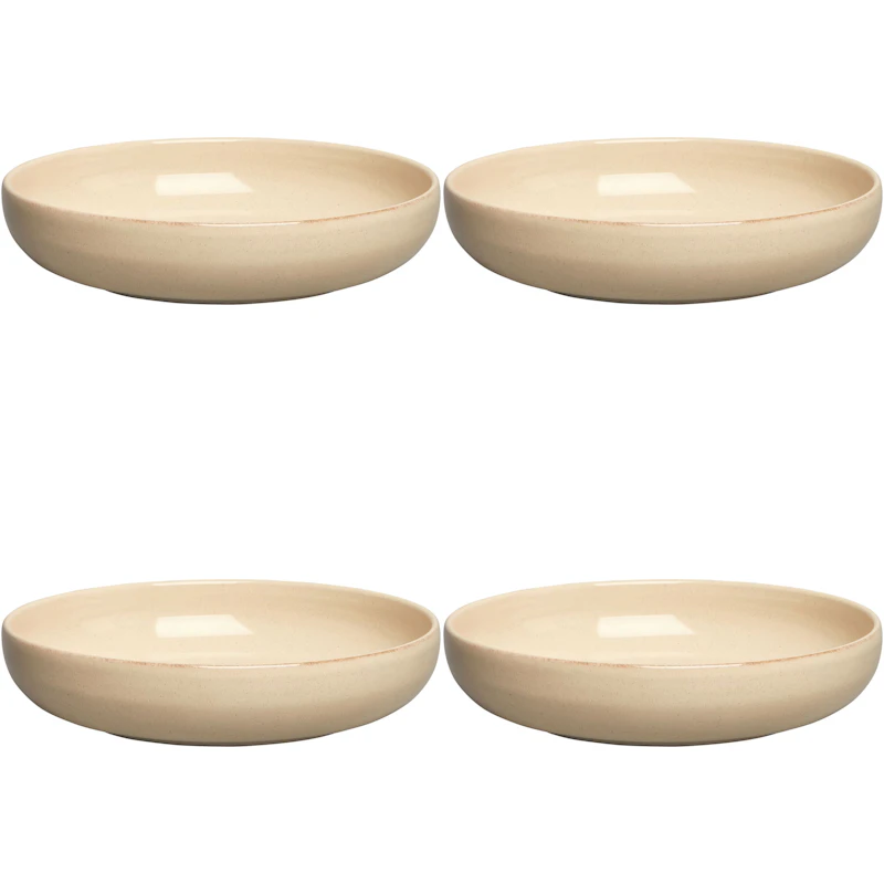 BON Skål 22 cm 4-pak, Beige