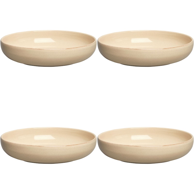 BON Skål 22 cm 4-pak, Beige