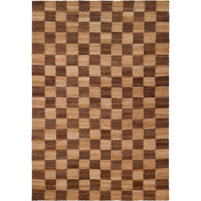 Chess Tæppe 200x300 cm, Natural Jute / Brunt