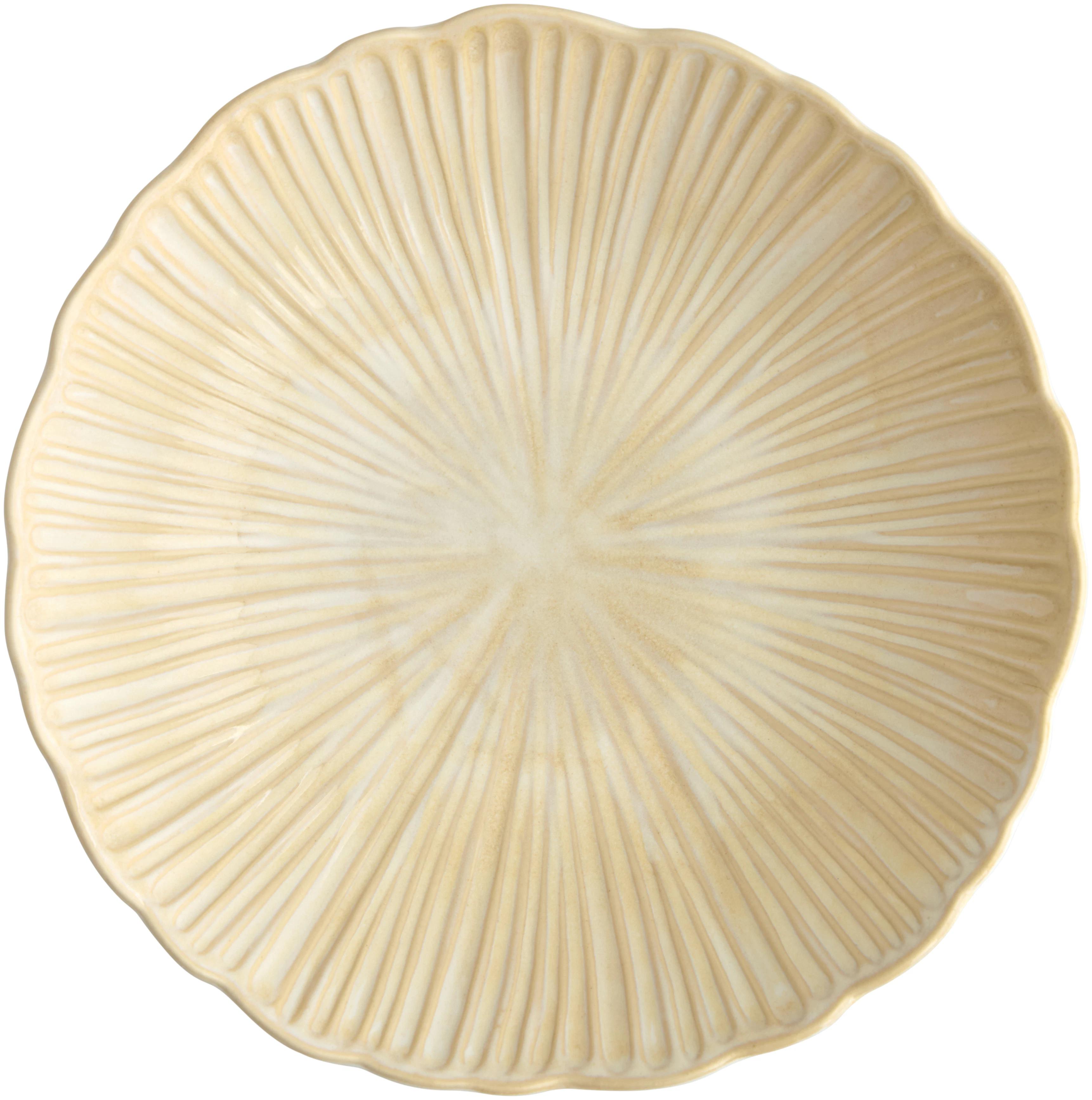 Decotique Daisy Dyb Tallerken 22 Cm Cremefarvet - Dybe tallerkner Stent&oslash;j Cream - 7583 D3954