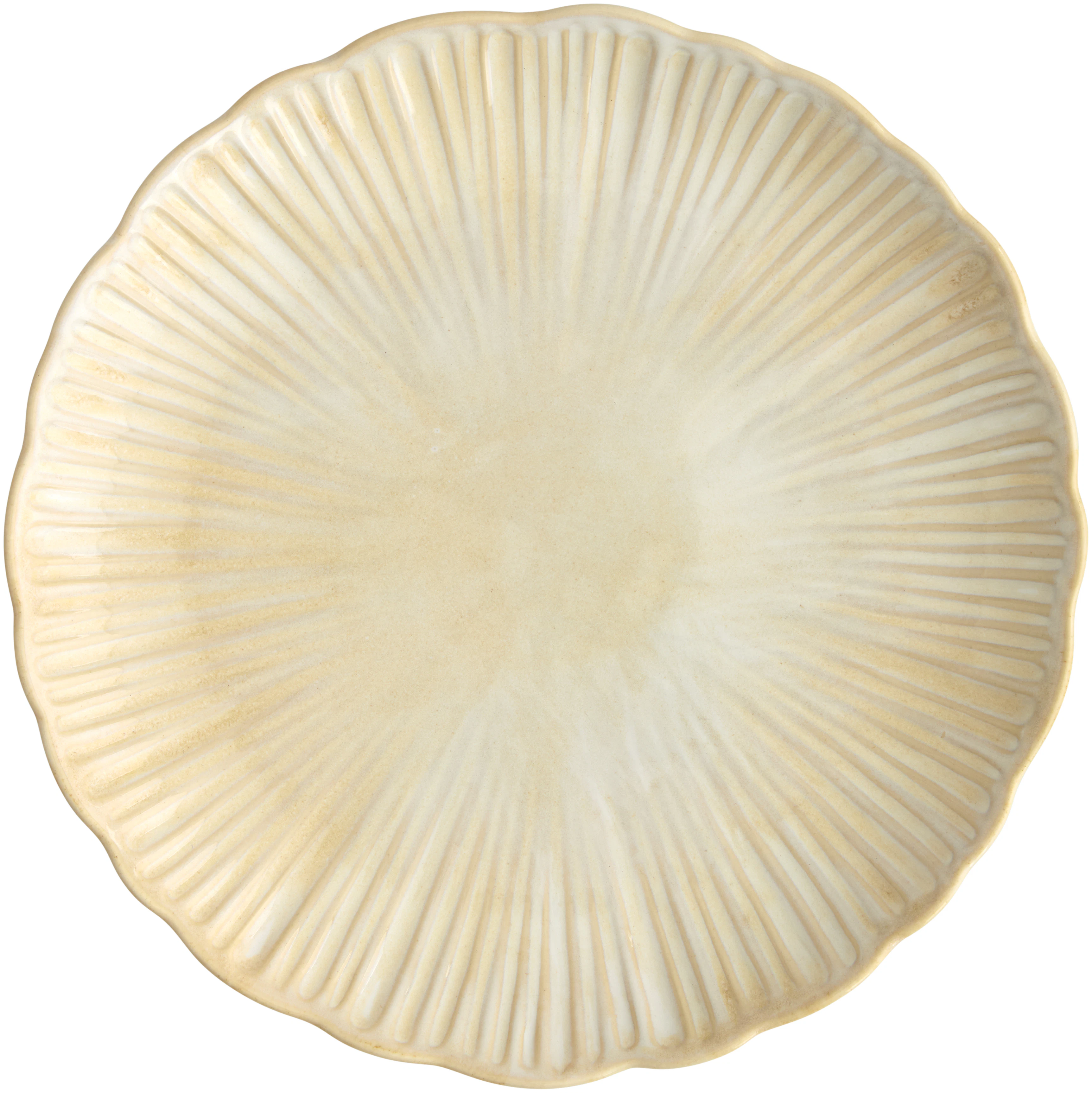 Decotique Daisy Tallerken Cremefarvet 22 Cm - Middagstallerkner Stent&oslash;j Cream - 7582 D3954