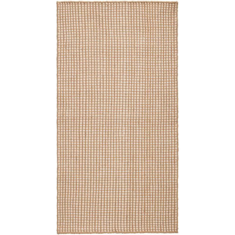 Dotted Uldgulvtæppe Naturligt, 75x150 cm