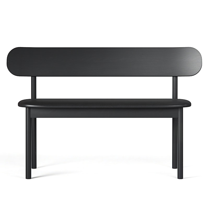 Elephant Bænk Black / Black Leather