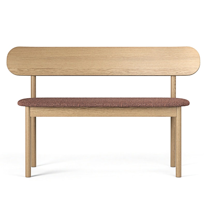 Elephant Bænk Oak / Rost Boucle