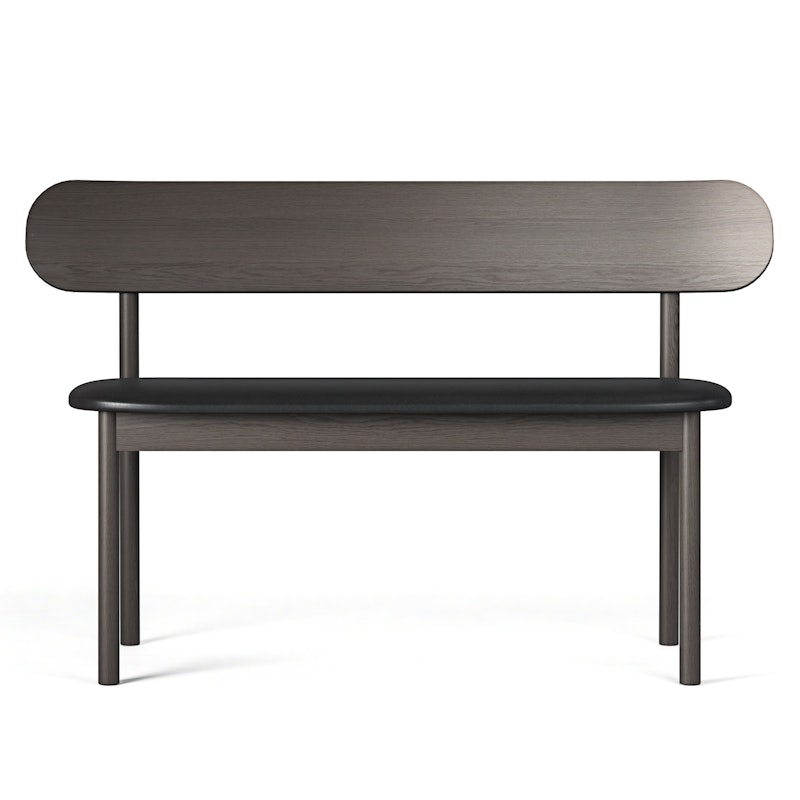 Elephant Bænk Smoked Oak / Black Leather